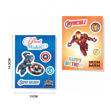 Ratna's Marvel Little Greeting Card Making Avengers Themed Art & Craft DIY Kit