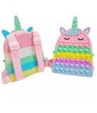 Silicone Popit Backpack Bag For Kids