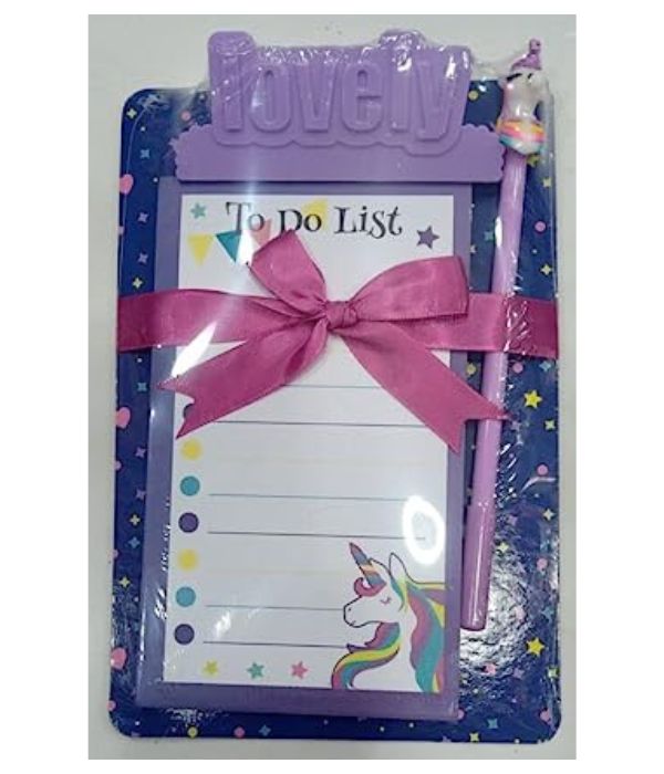 Clipboard With Colorful Notepad &Pen