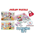 Frank Minnie Mouse - 3 in 1 Puzzles