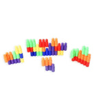 Little Fingers 3 in 1; Bullet Blocks, Nuts Bolts & Button Thread Blocks - 90 Pieces