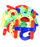 Little Fingers 3 in 1; Nuts Bolts, Link & Learn, Town Block Toys - 90 Pieces