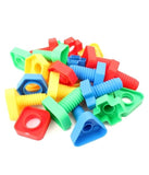 Little Fingers 3 in 1; Nuts Bolts, Link & Learn, Town Block Toys - 90 Pieces