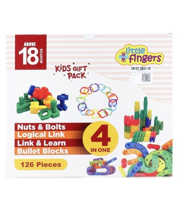 Little Fingers 4 in 1; Kids Gift Pack (Multicolor) - 126 Pieces