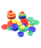 Little Fingers 2 in 1; Button Threads, Nuts & Bolts - 59 Pieces