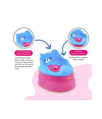 LuvLap Adaptable Baby Potty Training Seat (Rose & Blue)