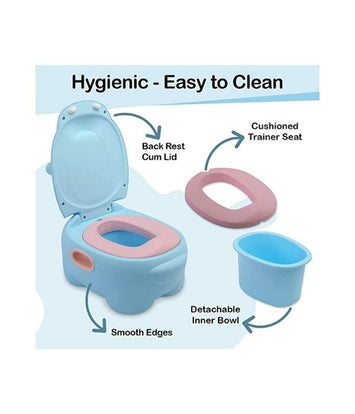 LuvLap Hippo Dippo Baby Potty Training Seat (Blue)