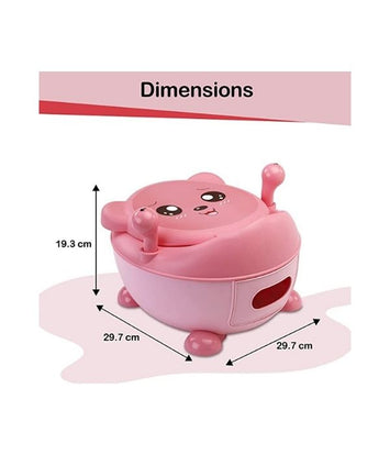 LuvLap Tedclub Baby Potty Training Seat (Pink)
