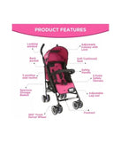 Luvlap City Baby Stroller ( Pink )