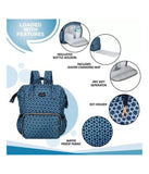 Luvlap; Lily Diaper Bag Blue Star