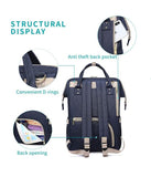 Luvlap; Lily Diaper Bag Navy