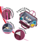 Luvlap; Lily Diaper Bag Pink