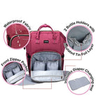 Luvlap; Lily Diaper Bag Pink