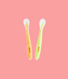 Luvlap Silicone Baby Self Feeding Spoon Pack of 2