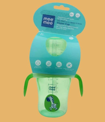 Mee Mee 2 in 1 Green Spout & Straw Sipper Cup - 210 ml