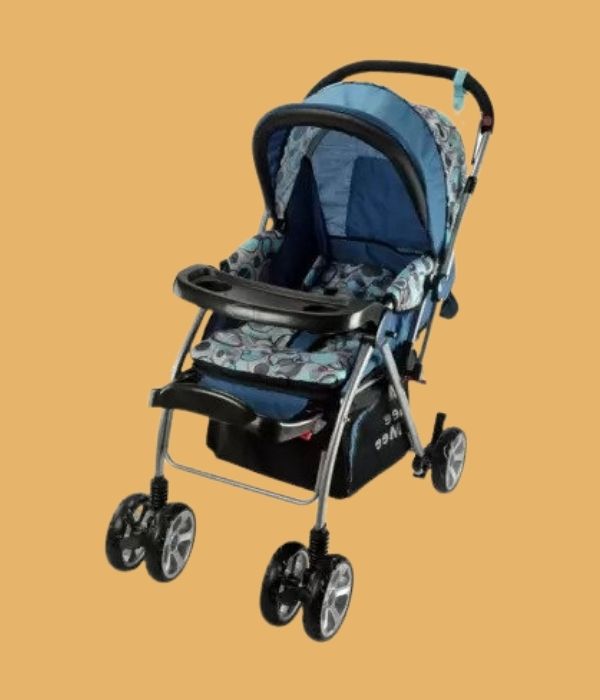 Mee Mee Baby Stroller Blue, Grey