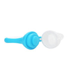 Mee Mee Fruit And Food Nibbler With Silicone Sack - Blue & White