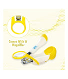 Mee Mee Gentle Nail Clipper with Magnifier - Yellow & White