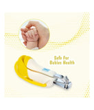 Mee Mee Gentle Nail Clipper with Magnifier - Yellow & White