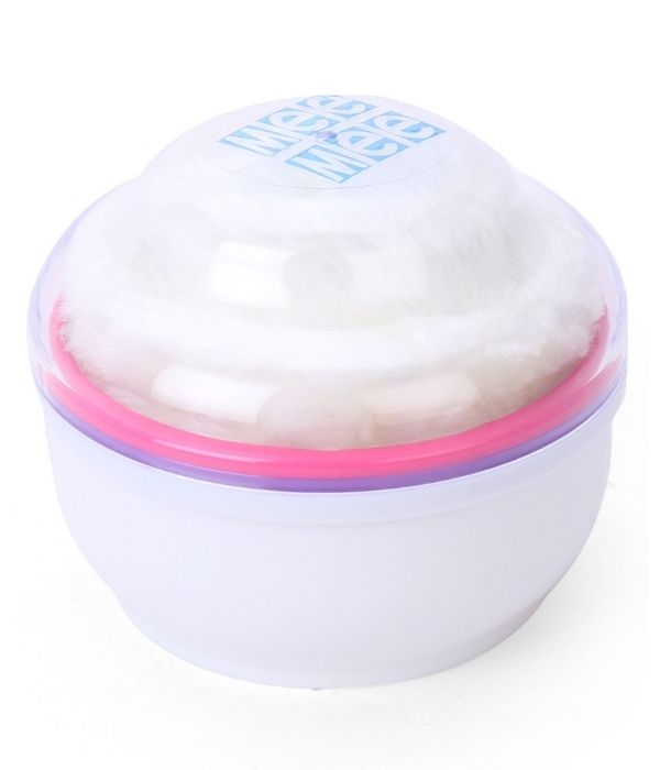 Mee Mee Premium Powder Puff With Storage White, Pink – My Genie Box