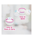 Mee Mee Premium Powder Puff With Storage White, Pink