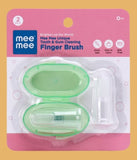 Mee Mee Unique Finger Brush - Green (Pack of 2)