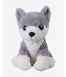 Mirada -25cm Husky Dog With Gitter Eyes-Grey