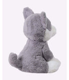 Mirada -25cm Husky Dog With Gitter Eyes-Grey