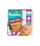 Pampers Active Baby Taped Diapers, Small size Diapers, (S) 46 count