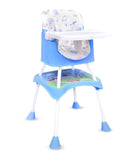 R for Rabbit Cherry Berry Grand The Convertible 4 in 1 High Chair Elephant Print - Blue